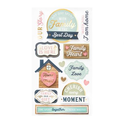 Recollections Family Pack Dimensional Stickers