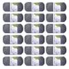 Loops & Threads Impeccable Solid Yarn - Solid Yarn for Knitting, Crochet, Weaving, Arts & Crafts - True Gray, Bulk 18 Pack view 1