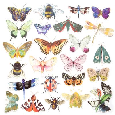 Recollections Things with Wings Die Cut Stickers, 12 Pack