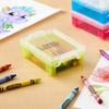 Simply Tidy Green Stacking Crayon Box - Plastic Storage Containers for School Supplies, Sewing and Crafts - Bulk 36 Pack view 2