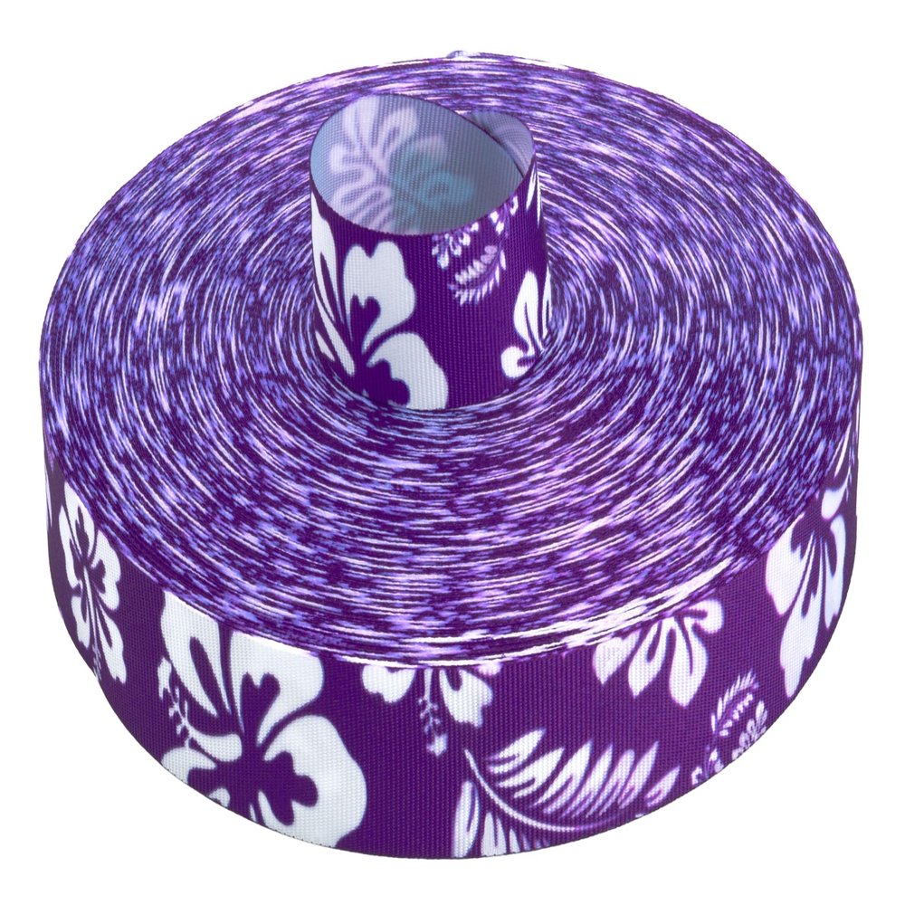 Country Brook Design - Purple Hawaiian Grosgrain Ribbon (5/8 Inch, 10 Yards)
