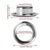 140 Sets 5/16 Inch Sewing Grommets Eyelets Stainless Steel with Washers for Shoes, Bead Cores, Clothes, Leather, Canvas, Banner (8mm Silver) view 2