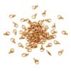 100Pcs 304 Stainless Steel Lobster Claw Clasps Real 24k Gold Plated Parrot Trigger Clasps Tiny Smooth Clasps Connectors 13x8x4mm for DIY Jewelry Making Necklace Bracelet Earring Key Chains view 1