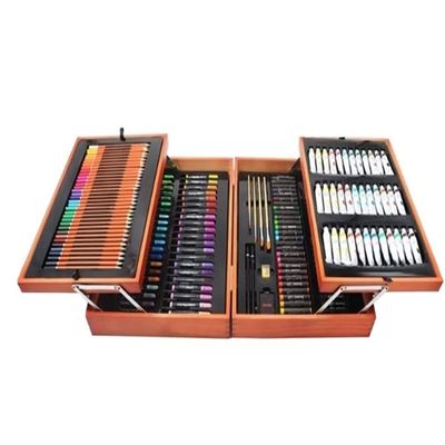DDYYCX Art Supplies, 174 Piece Deluxe Wooden Art Set, Coloring Drawing Art Set, Drawing Art Kit with Crayons, Oil Pastels, Colored Pencils, Sketch Pencils, Paint Brush