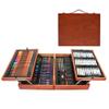 DDYYCX Art Supplies, 174 Piece Deluxe Wooden Art Set, Coloring Drawing Art Set, Drawing Art Kit with Crayons, Oil Pastels, Colored Pencils, Sketch Pencils, Paint Brush view 2