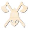 Copy of Unfinished Wood Axes and Helmet Shape Craft up to 46" 12" / 1/4" view 1