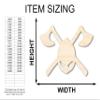 Copy of Unfinished Wood Axes and Helmet Shape Craft up to 46" 12" / 1/4" view 2