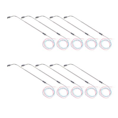 FOMIYES 10pcs Stainless Steel Model Railway Led Lamp Posts for Scale Train Scenery Realistic Street Lights for Layouts and Dioramas Complete Wires and Bright Light