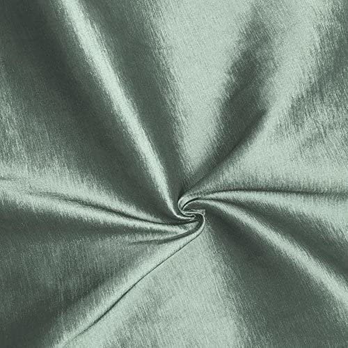 Valentina Textile inc Stretch Taffeta Fabric 60" Inch Wide- for Weddings, Decor, Gowns, Sheets, Costumes, Dresses(10 Yard, Silver)