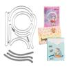 2PCS Rotating Sliding Dies Cutting for Card Making Gliders for Slider Cards;Rotating Sliding Metal Cutting Dies for DIY Scrapbooking Paper Card Stencil Die Handmade Crafts (Excluding Slider view 1