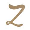 14" Wooden Novelty Letter & Unfinished, Marvelous Script Font, Craft Cutout on 1-8" MDF view 1