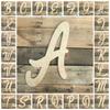 22" Wooden Novelty Letter S Unfinished, Marvelous Script Font, Craft Cutout on 1-4" MDF view 2