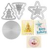 21Pcs/Set Circle, Star, Christmas Tree Dies Cutting for Paper Crafting Arts Metal Cutting Dies for DIY Scrapbooking Paper Card Stencil Die Cuts Moulds Handmade Crafts Scrapbook view 1