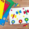 Basic Shapes 2: Hearts, Stars, Hexagons, Rectangles, 696 Pieces US Made Card Stock Punch Out Geometric Shapes in 3 Sizes and 4 Primary Colors for Math, Pattern Play and DIY Crafting view 2