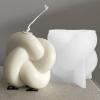 TOPYS Large Knot Candle Mold Spiral Tie Rope Ball Twisted Knitted Knot Ball Silicone Candle Mold Gypsum Aromatherapy Candle Mold(4.7in) view 1