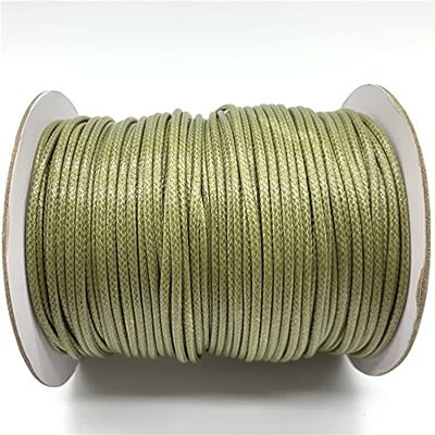 HZLXF1 0.5/0.8/1.0/1.5/2.0mm Waxed Cotton Cord Waxed Thread Cord String Strap Necklace Rope for Jewelry Making for Bracelet (Color : 21, Size : 2.0mm 5yards)