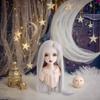 Pssopp Doll Wig, Soft and Comfortable High Temperature Silk Naturally Doll Hair Toy Head Wig Hair for Kids Adult (Silver Gray) view 3