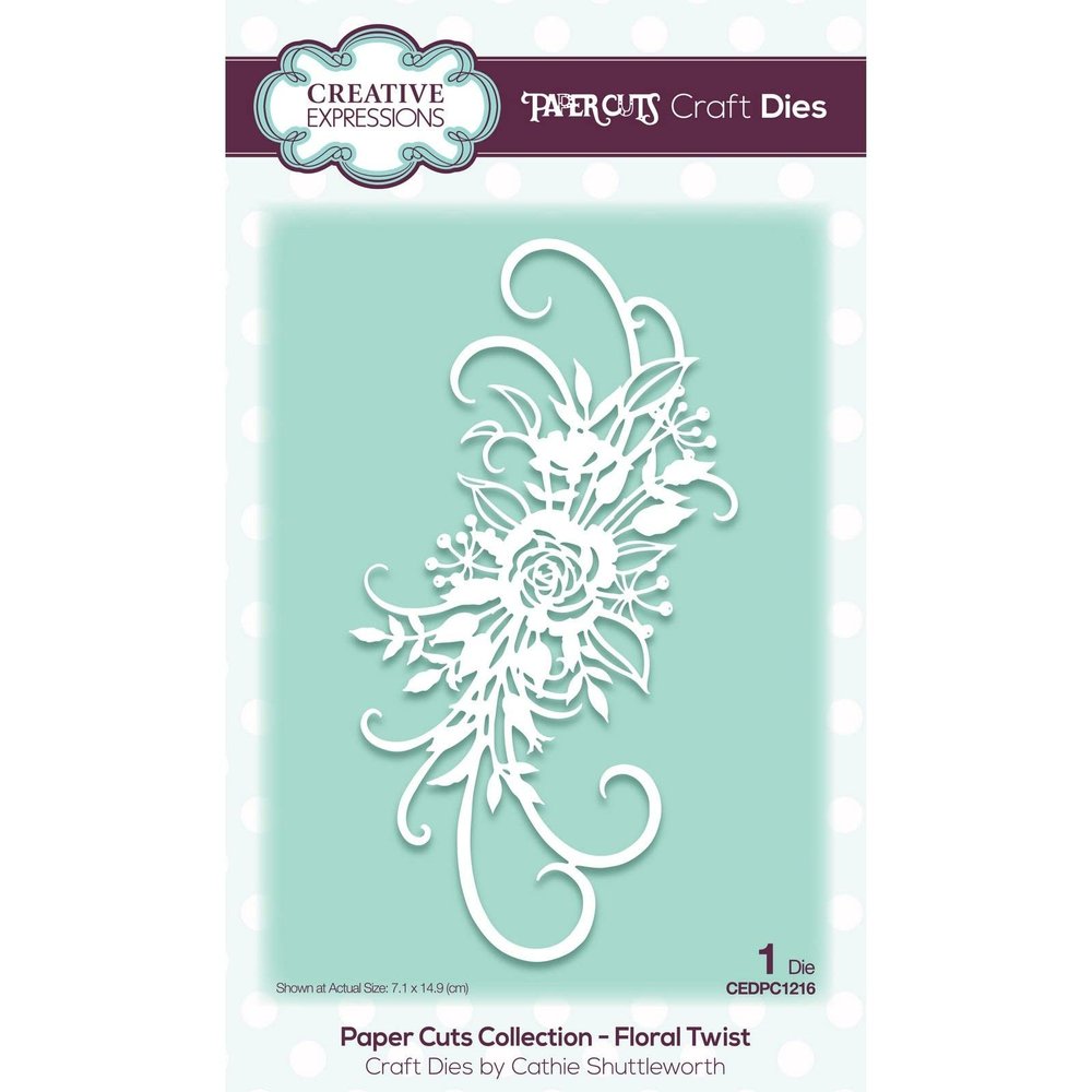 Creative Expressions Paper Cuts Floral Twist Craft Die