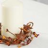 Artificial Sunset Orange Mixed Berry and Rusty Star Candle Rings Pack of 4 Fall Berry Farmhouse Home Decor for Centerpiece Decorations and Napkin Rings (Size: 6" diam) view 1