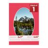 5x7 Mat Bevel Cut for 4x6 Photos - Precut Cardinal Red Oval Shaped Photo Mat Board Opening - Acid Free Matte to Protect Your Pictures - Bevel Cut for Family Photos, Pack of 1 Matboard view 1