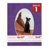 8x10 Mat Bevel Cut for 5x8 Photos - Precut Purple Crocus Suede Oval Shaped Photo Mat Board Opening - Acid Free Matte to Protect Your Pictures - Bevel Cut for Family Photos, Pack of 1 Matboard view 1
