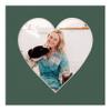 15x15 Mat Bevel Cut for 11x11 Photos - Precut Hunter Green Heart Shaped Photo Mat Board Opening - Acid Free Matte to Protect Your Pictures - Bevel Cut for Family Photos, Pack of 1 Matboard view 4