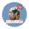 16x20 Mat Bevel Cut for 12x16 Photos - Precut Brittany Blue Oval Shaped Photo Mat Board Opening - Acid Free Matte to Protect Your Pictures - Bevel Cut for Family Photos, Pack of 10 Matboards view 1
