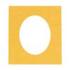 11x14 Mat Bevel Cut for 8x10 Photos - Precut Bright Yellow Oval Shaped Photo Mat Board Opening - Acid Free Matte to Protect Your Pictures - Bevel Cut for Family Photos, Pack of 1 Matboard view 1