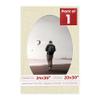 24x36 Mat Bevel Cut for 20x30 Photos - Precut Fresh Linen Canvas Oval Shaped Photo Mat Board Opening - Acid Free Matte to Protect Your Pictures - Bevel Cut for Family Photos, Pack of 1 Matboard view 1