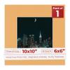 10x10 Mat Bevel Cut for 6x6 Photos - Precut Topaz Orange Square Shaped Photo Mat Board Opening - Acid Free Matte to Protect Your Pictures - Bevel Cut for Family Photos, Pack of 1 Matboard view 1