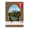 5x7 Mat Bevel Cut for 4x6 Photos - Precut Aged Oak Brown Oval Shaped Photo Mat Board Opening - Acid Free Matte to Protect Your Pictures - Bevel Cut for Family Photos, Pack of 1 Matboard view 1