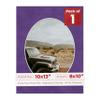 10x13 Mat Bevel Cut for 8x10 Photos - Precut Purple Crocus Suede Oval Shaped Photo Mat Board Opening - Acid Free Matte to Protect Your Pictures - Bevel Cut for Family Photos, Pack of 1 Matboard view 1