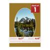 Poster Palooza 5x7 Mat Bevel Cut for 4x6 Photos - Precut Metallic Gold Oval Shaped Photo Mat Board Opening - Acid Free Matte to Protect Your Pictures - Bevel Cut for Family Photos, Pack of 1 Matboard view 1