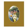 Poster Palooza 5x7 Mat Bevel Cut for 4x6 Photos - Precut Metallic Gold Oval Shaped Photo Mat Board Opening - Acid Free Matte to Protect Your Pictures - Bevel Cut for Family Photos, Pack of 1 Matboard view 4