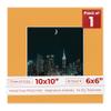 10x10 Mat Bevel Cut for 6x6 Photos - Precut Golden Orange Square Shaped Photo Mat Board Opening - Acid Free Matte to Protect Your Pictures - Bevel Cut for Family Photos, Pack of 1 Matboard view 1