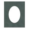 16x24 Mat Bevel Cut for 13x19 Photos - Precut Dark Grey Suede Oval Shaped Photo Mat Board Opening - Acid Free Matte to Protect Your Pictures - Bevel Cut for Family Photos, Pack of 1 Matboard view 3