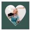 10x10 Mat Bevel Cut for 6x6 Photos - Precut Forest Green Heart Shaped Photo Mat Board Opening - Acid Free Matte to Protect Your Pictures - Bevel Cut for Family Photos, Pack of 1 Matboard view 4