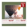 16x16 Mat Bevel Cut for 12x12 Photos - Precut Dill Green Square Shaped Photo Mat Board Opening - Acid Free Matte to Protect Your Pictures - Bevel Cut for Family Photos, Pack of 1 Matboard view 1