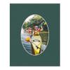 16x20 Mat Bevel Cut for 13.5x17 Photos - Precut Forest Green Oval Shaped Photo Mat Board Opening - Acid Free Matte to Protect Your Pictures - Bevel Cut for Family Photos, Pack of 1 Matboard view 4