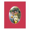 16x20 Mat Bevel Cut for 13.5x17 Photos - Precut Deep Red Oval Shaped Photo Mat Board Opening - Acid Free Matte to Protect Your Pictures - Bevel Cut for Family Photos, Pack of 25 Matboards view 4