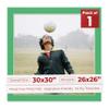 30x30 Mat Bevel Cut for 26x26 Photos - Precut Bright Green Square Shaped Photo Mat Board Opening - Acid Free Matte to Protect Your Pictures - Bevel Cut for Family Photos, Pack of 1 Matboard view 1