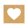 6x6 Mat Bevel Cut for 3x3 Photos - Precut Beige Suede Heart Shaped Photo Mat Board Opening - Acid Free Matte to Protect Your Pictures - Bevel Cut for Family Photos, Pack of 1 Matboard view 1