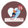 13x13 Mat Bevel Cut for 9x9 Photos - Precut Maroon Heart Shaped Photo Mat Board Opening - Acid Free Matte to Protect Your Pictures - Bevel Cut for Family Photos, Pack of 25 Matboards view 1