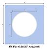 11x11 Mat Bevel Cut for 7x7 Photos - Precut Baby Blue Circle Shaped Photo Mat Board Opening - Acid Free Matte to Protect Your Pictures - Bevel Cut for Family Photos, Pack of 10 Matboards view 2