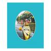 16x20 Mat Bevel Cut for 12x16 Photos - Precut Aquamarine Blue Oval Shaped Photo Mat Board Opening - Acid Free Matte to Protect Your Pictures - Bevel Cut for Family Photos, Pack of 1 Matboard view 4
