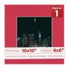 Poster Palooza 10x10 Mat Bevel Cut for 6x6 Photos - Precut Deep Red Square Shaped Photo Mat Board Opening - Acid Free Matte to Protect Your Pictures - Bevel Cut for Family Photos, Pack of 1 Matboard view 1