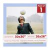 30x30 Mat Bevel Cut for 26x26 Photos - Precut Baby Blue Square Shaped Photo Mat Board Opening - Acid Free Matte to Protect Your Pictures - Bevel Cut for Family Photos, Pack of 1 Matboard view 1