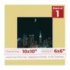 10x10 Mat Bevel Cut for 6x6 Photos - Precut Soft Yellow Square Shaped Photo Mat Board Opening - Acid Free Matte to Protect Your Pictures - Bevel Cut for Family Photos, Pack of 1 Matboard view 1