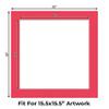 20x20 Mat Bevel Cut for 16x16 Photos - Precut Cardinal Red Square Shaped Photo Mat Board Opening - Acid Free Matte to Protect Your Pictures - Bevel Cut for Family Photos, Pack of 1 Matboard view 2