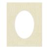11x14 Mat Bevel Cut for 8x12 Photos - Precut Fresh Linen Canvas Oval Shaped Photo Mat Board Opening - Acid Free Matte to Protect Your Pictures - Bevel Cut for Family Photos, Pack of 1 Matboard view 3